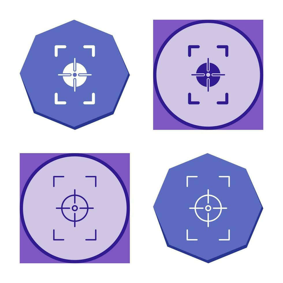 Unique Focus Vertical Vector Icon