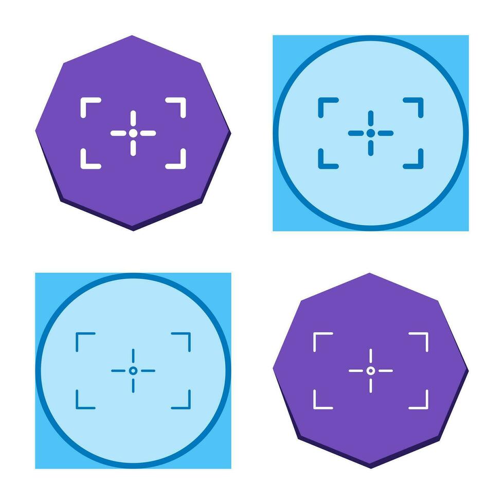 Unique Focus Vector Icon
