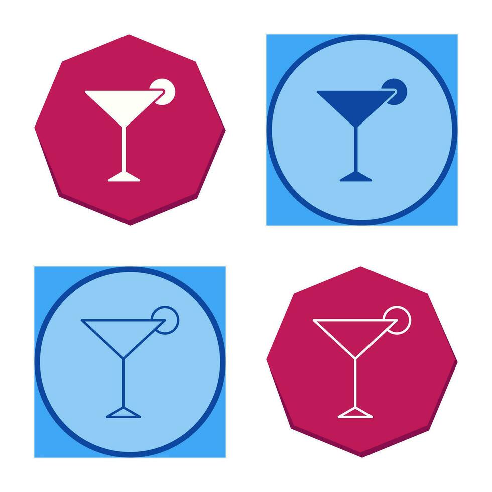 Unique Cosmopolitan Vector Icon