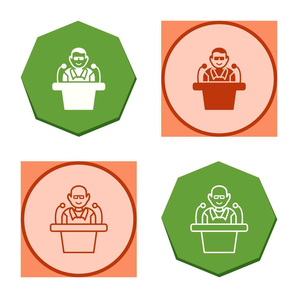 Unique Lecture Vector Icon