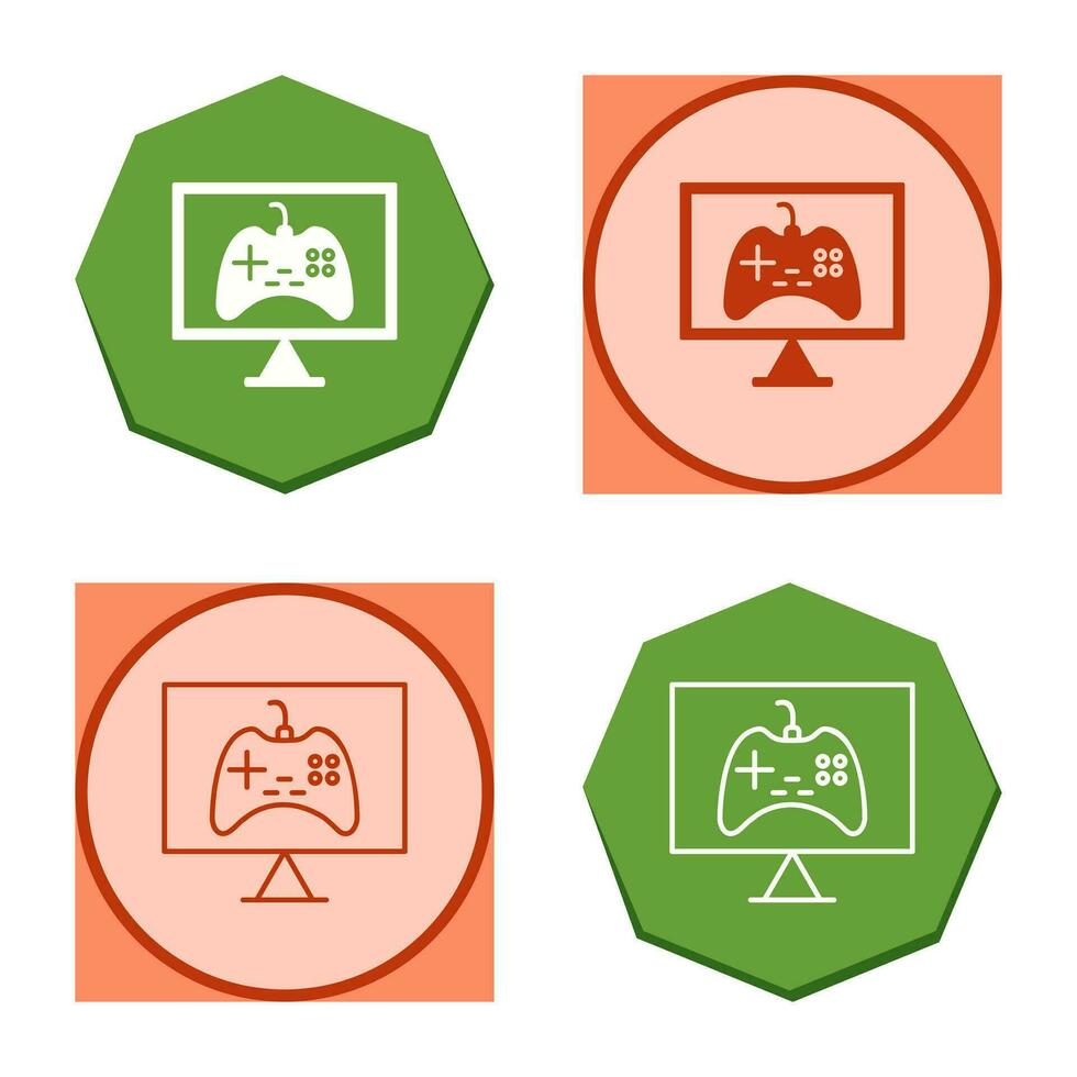 Unique Online Games Vector Icon