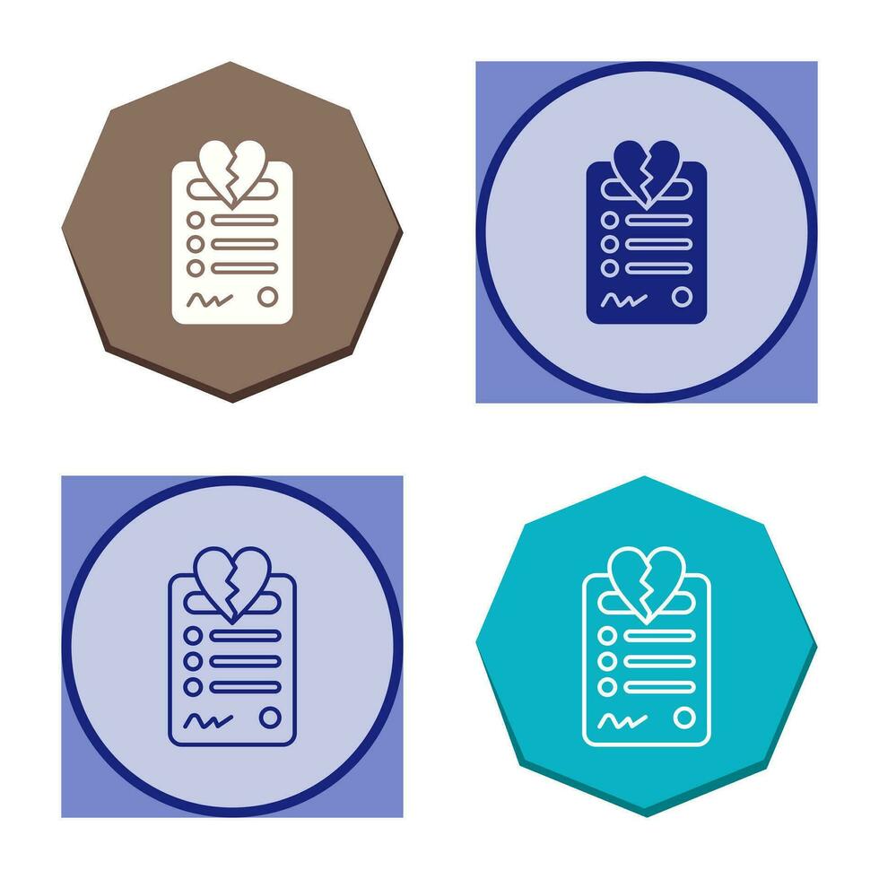 Divorce Vector Icon
