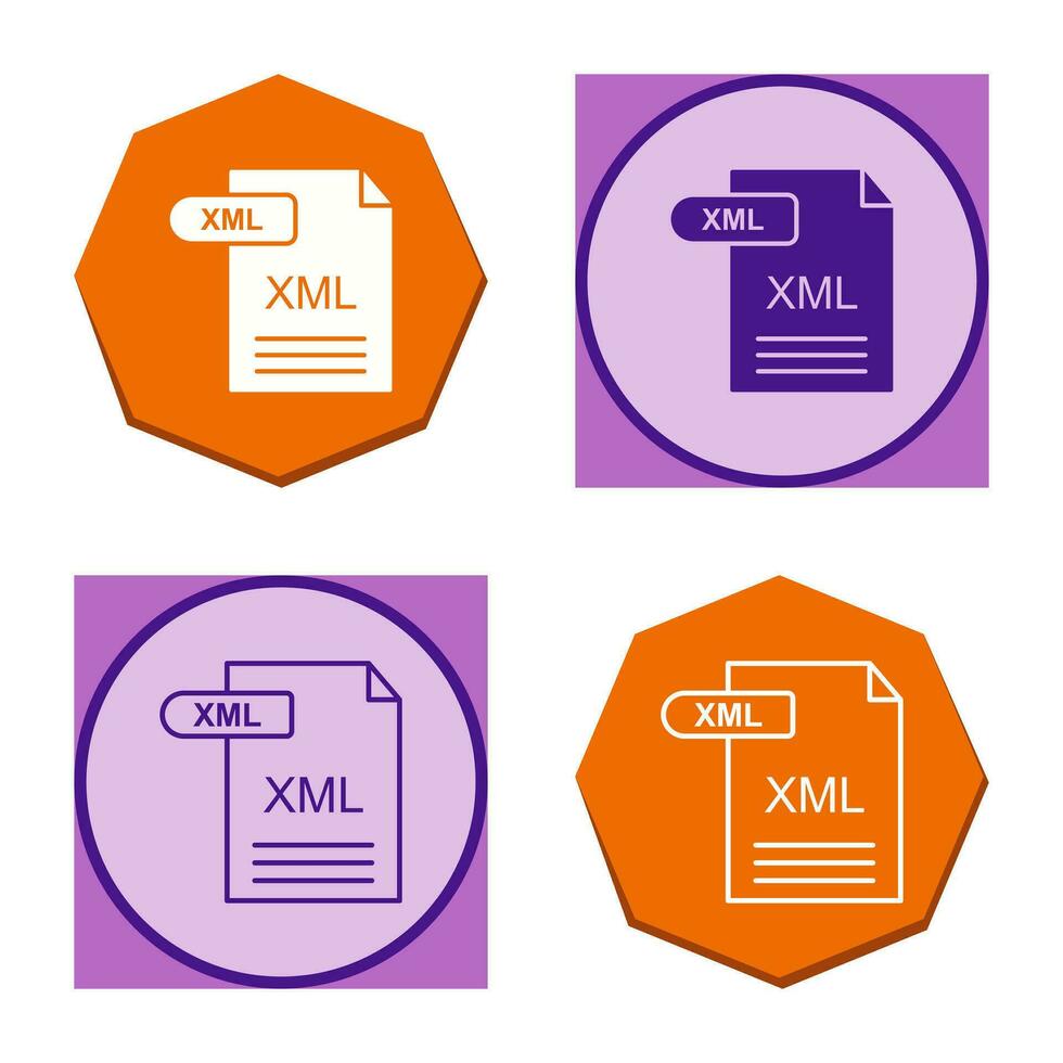 XML Vector Icon