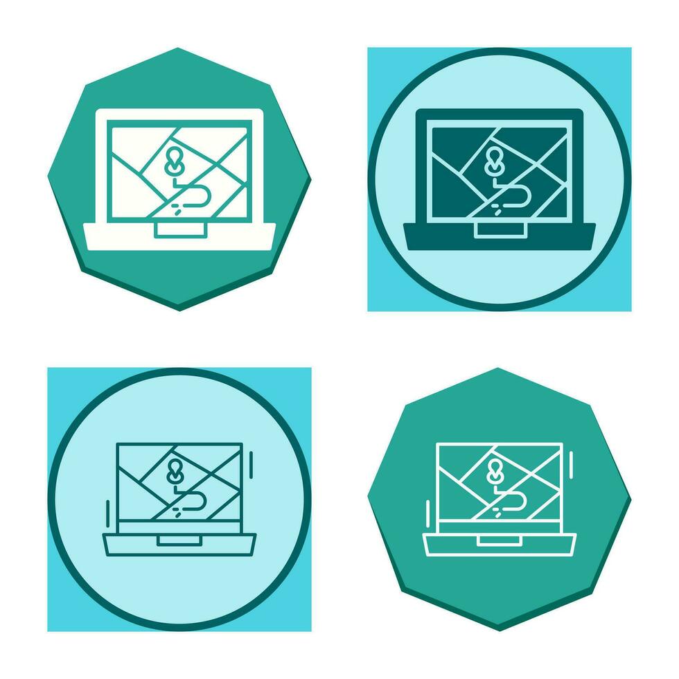Google Map Vector Icon