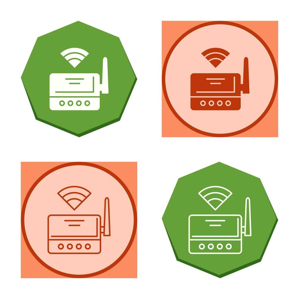 icono de vector de enrutador wifi