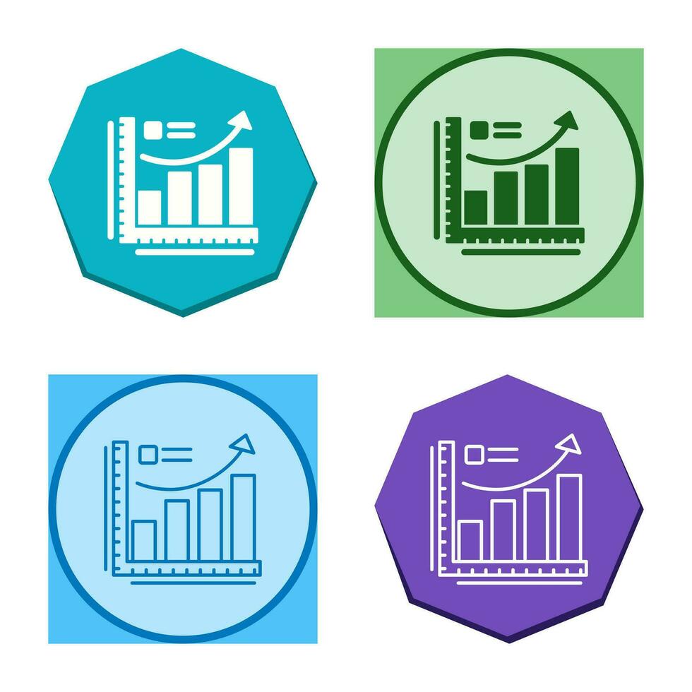 icono de vector de tabla de crecimiento