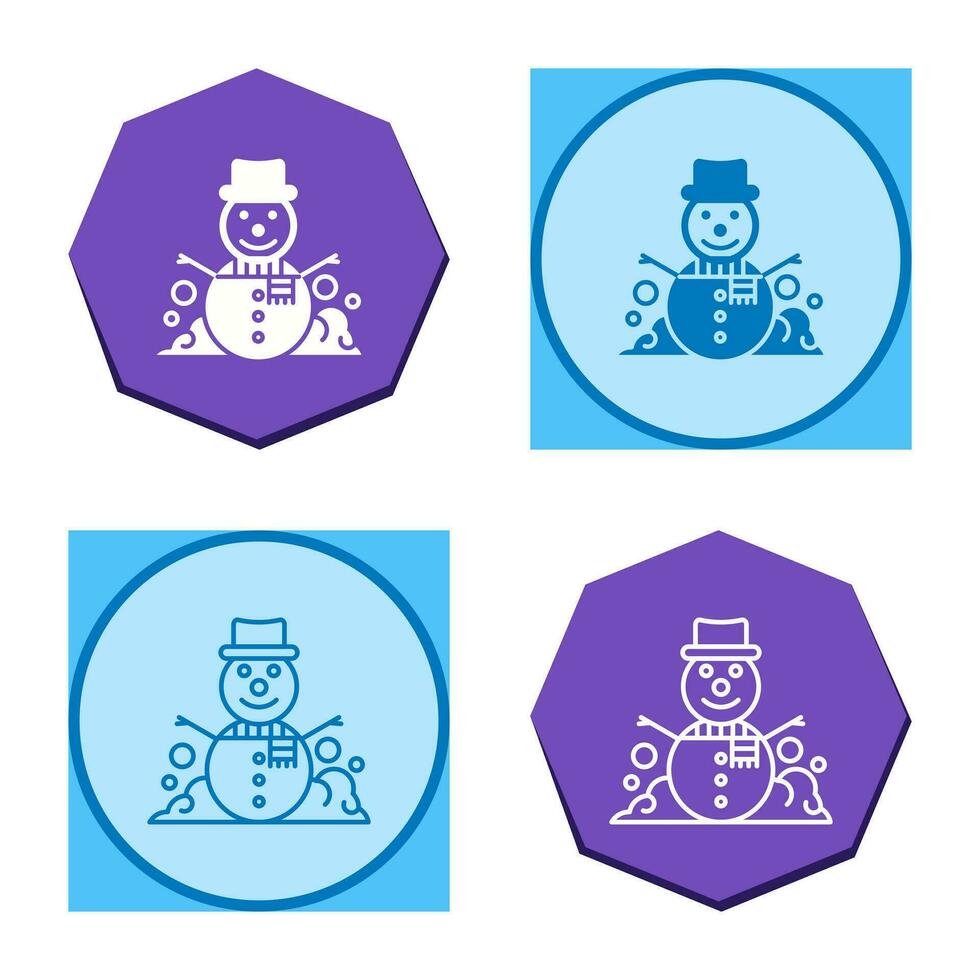 Snowman Vector Icon