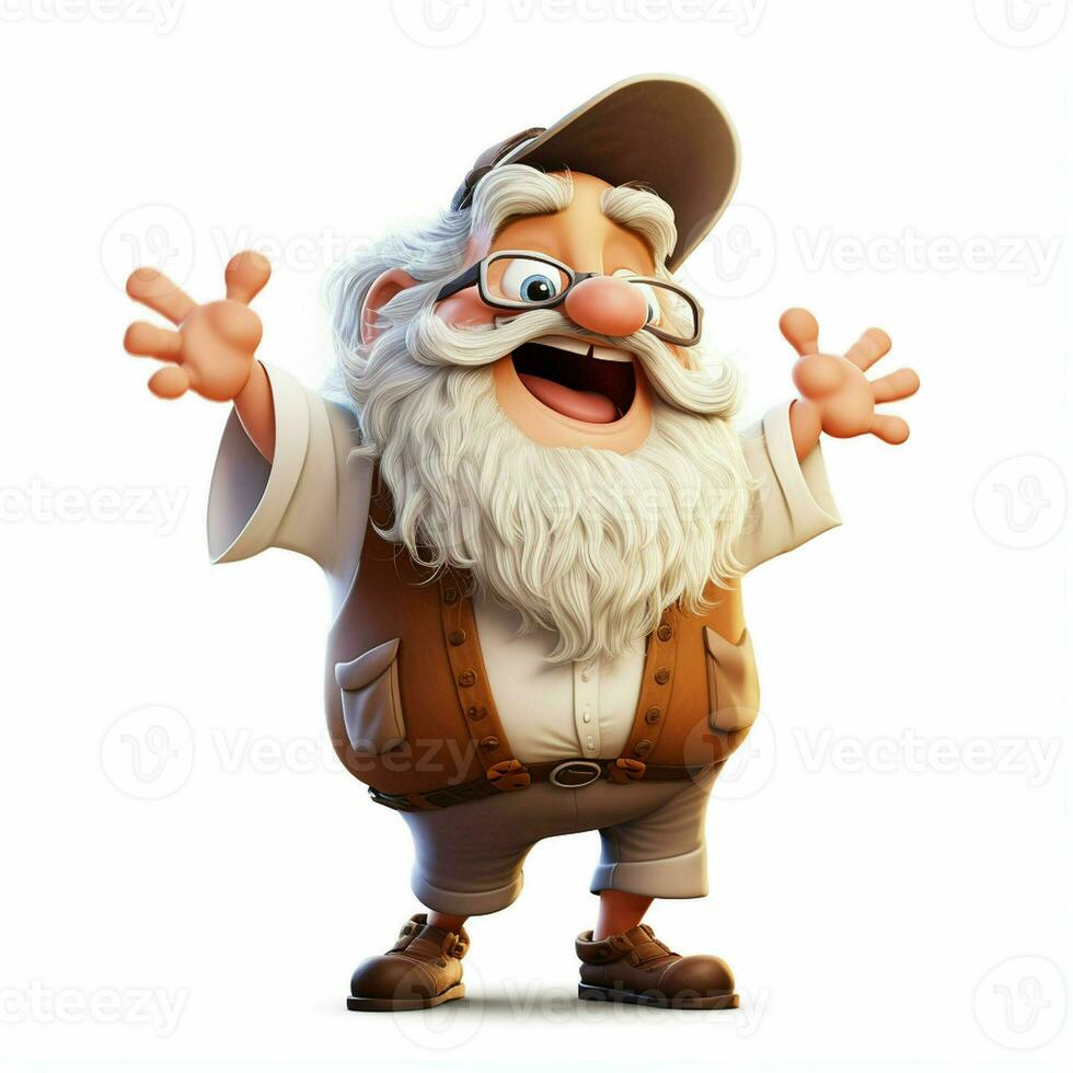 Cute boy dressed as a wizard, 3d digitally rendered illustration. ai generated pro photo
