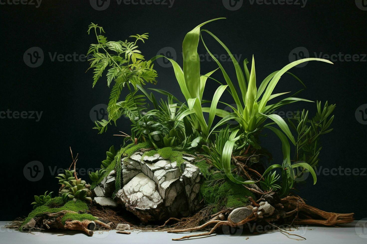 Greenhouse interior with plants on the windowsill and vintage armchair. ai generated pro photo