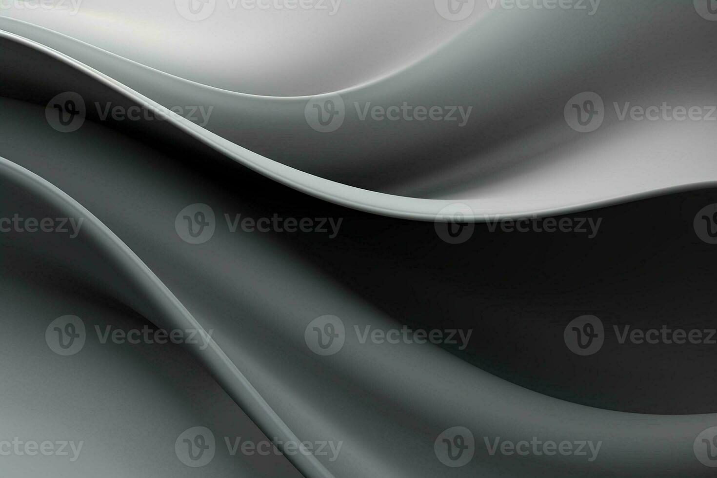 Abstract gray wavy background. 3d rendering, 3d illustration. ai generated pro photo