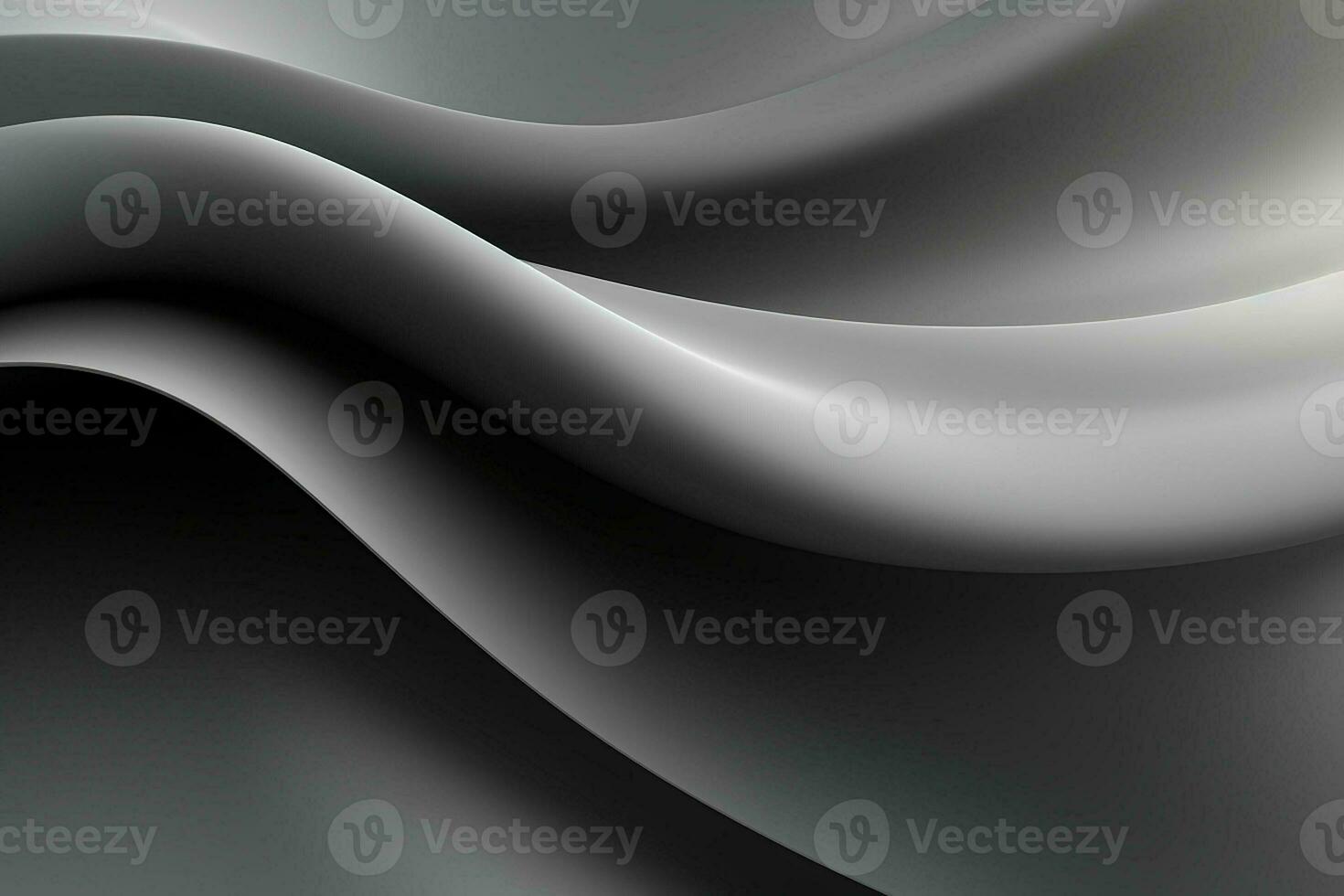 Abstract gray wavy background. 3d rendering, 3d illustration. ai generated pro photo