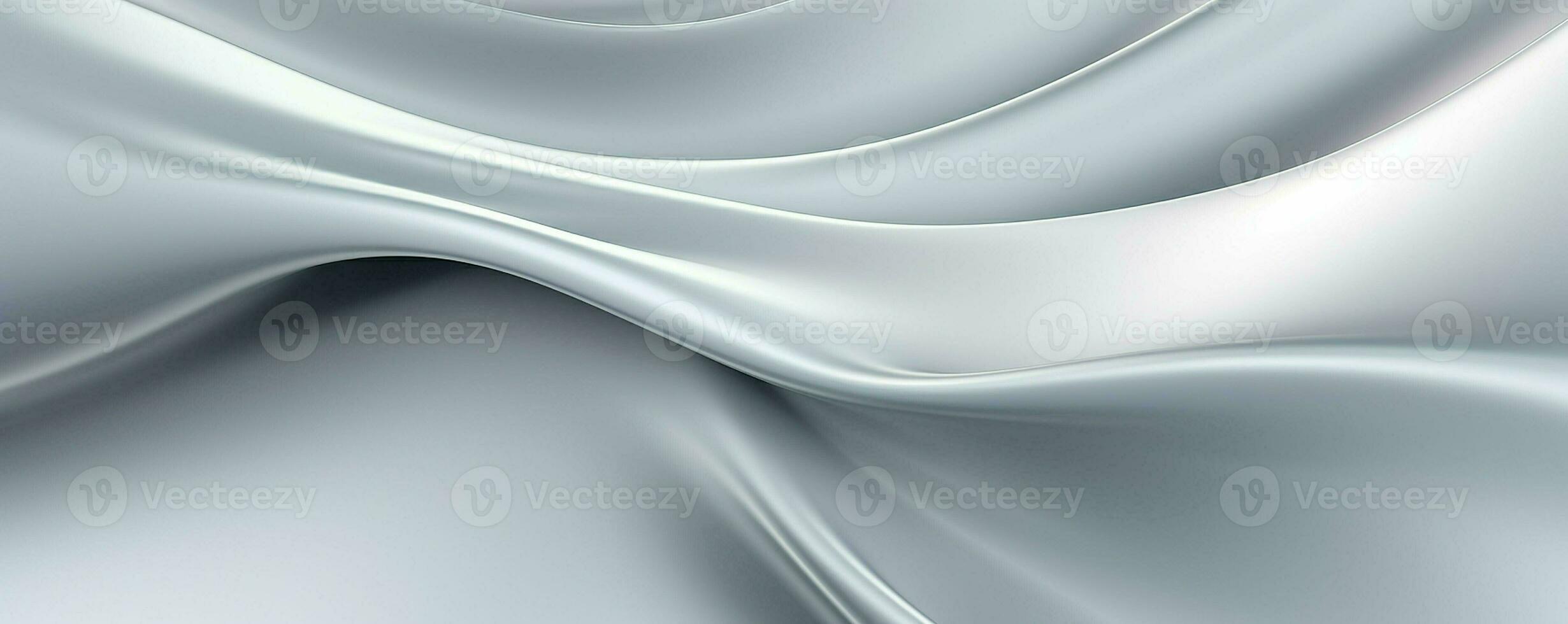 Abstract silver wavy background. 3d rendering. ai generated pro photo