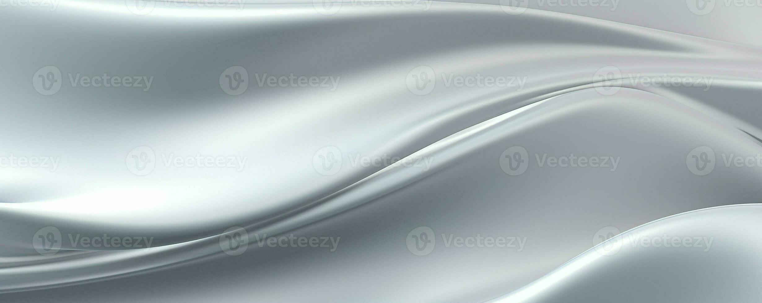 Abstract silver wavy background. 3d rendering. ai generated pro photo