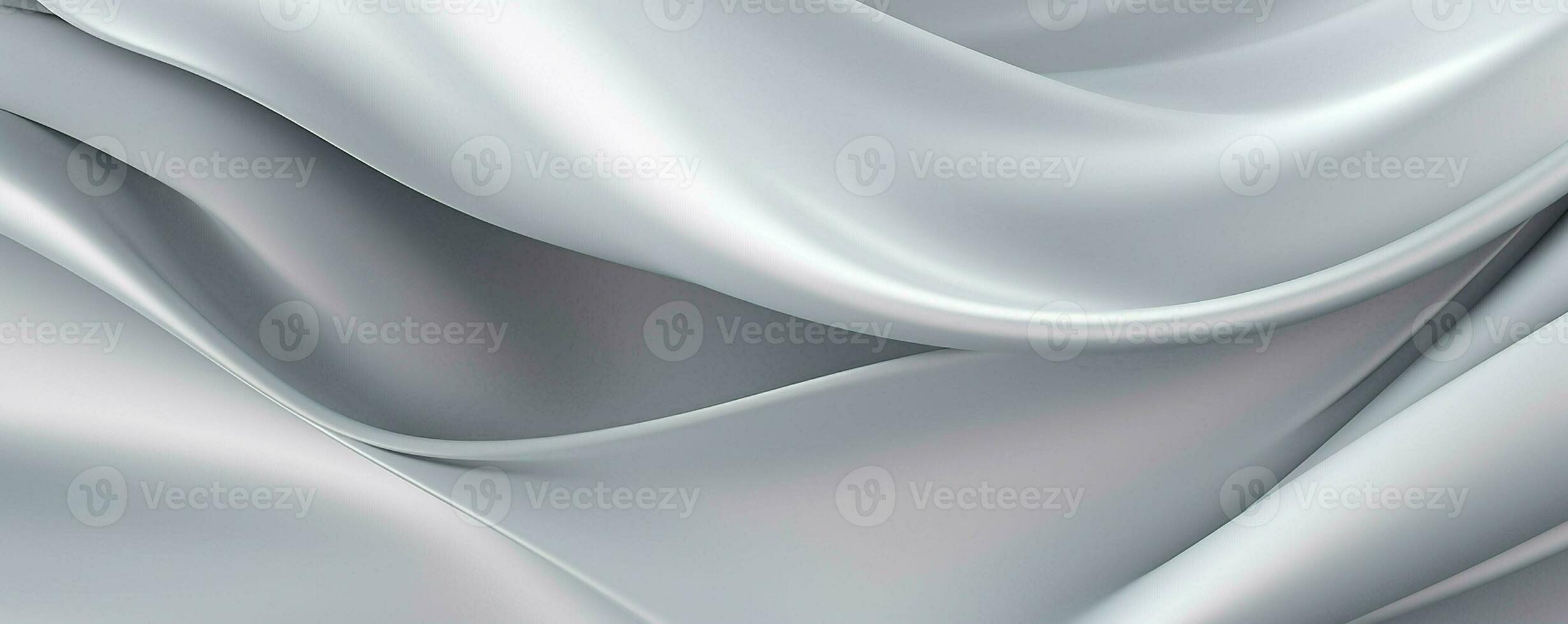 Abstract silver wavy background. 3d rendering. ai generated pro photo