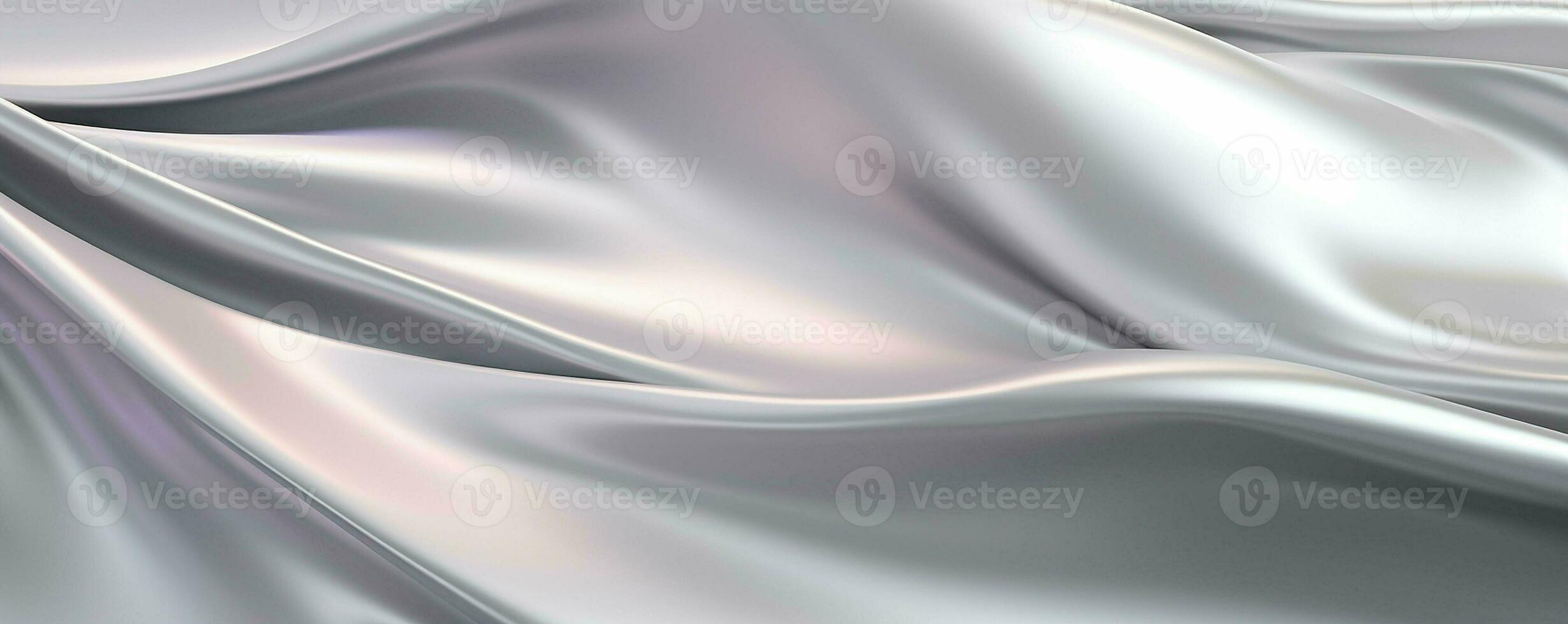 Abstract silver wavy background. 3d rendering. ai generated pro photo