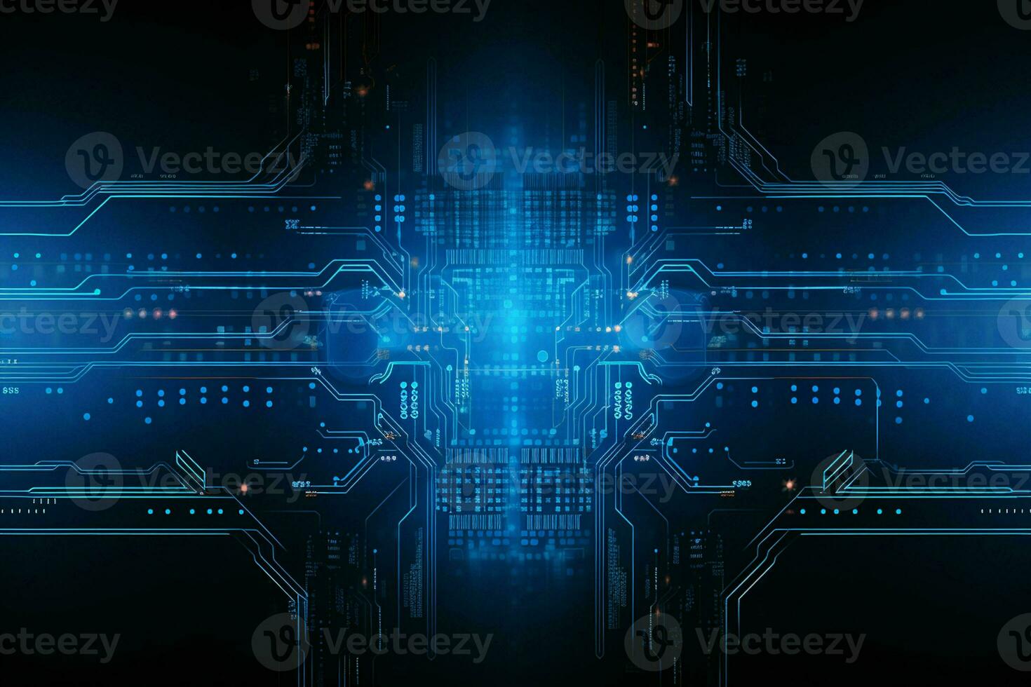 Abstract technology background. Futuristic user interface. 3D Rendering. ai generated pro photo