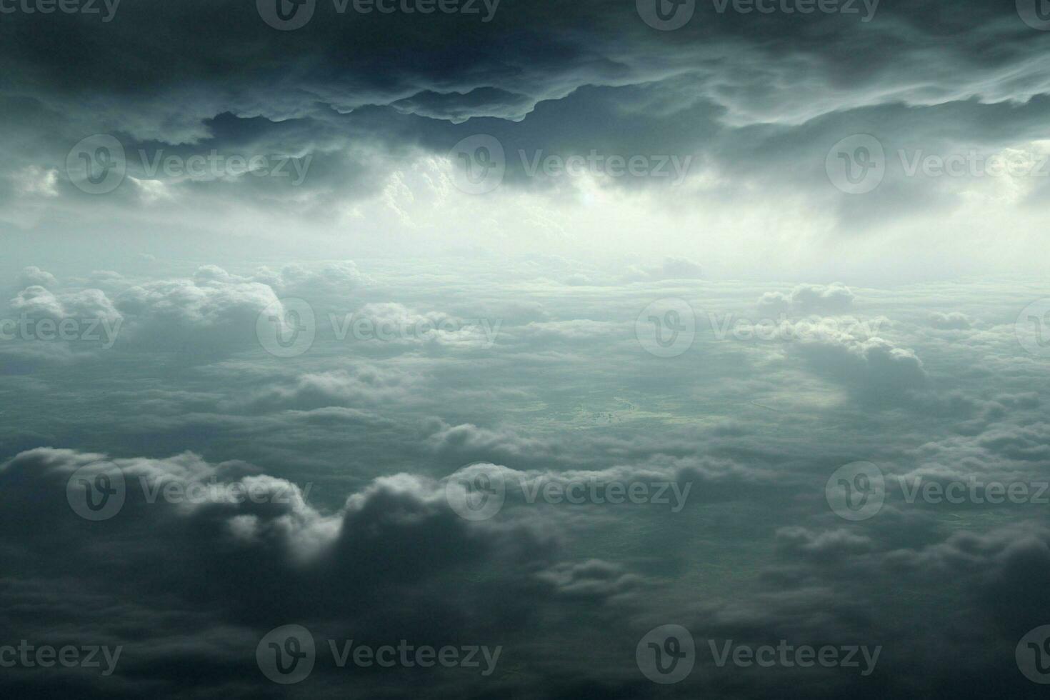 Cloudscape, View of the clouds from the window of an aircraft. ai generated pro photo