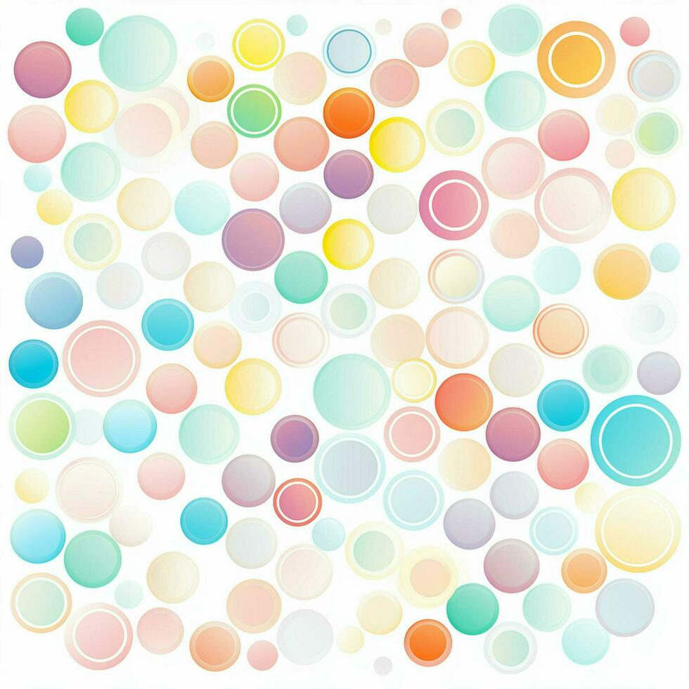 abstract background with colorful circles. abstract background with multicolored circles in retro style. ai generated photo