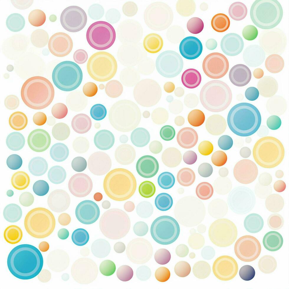 abstract background with colorful circles. abstract background with multicolored circles in retro style. ai generated photo