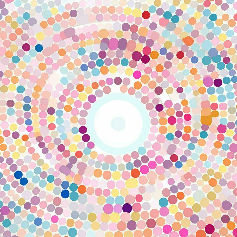 abstract background with colorful circles. abstract background with multicolored circles in retro style. ai generated photo