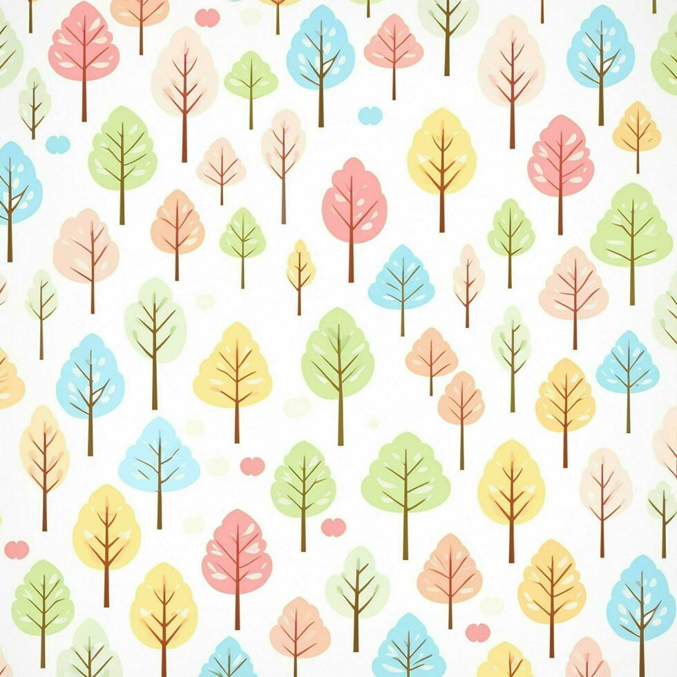 tree background design. Digital art illustration. ai generated photo