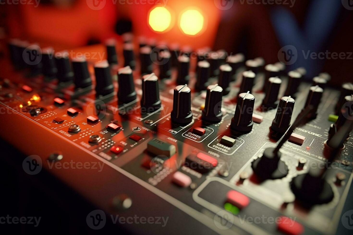 Studio sound mixer for recording control systems.Generative Ai. photo