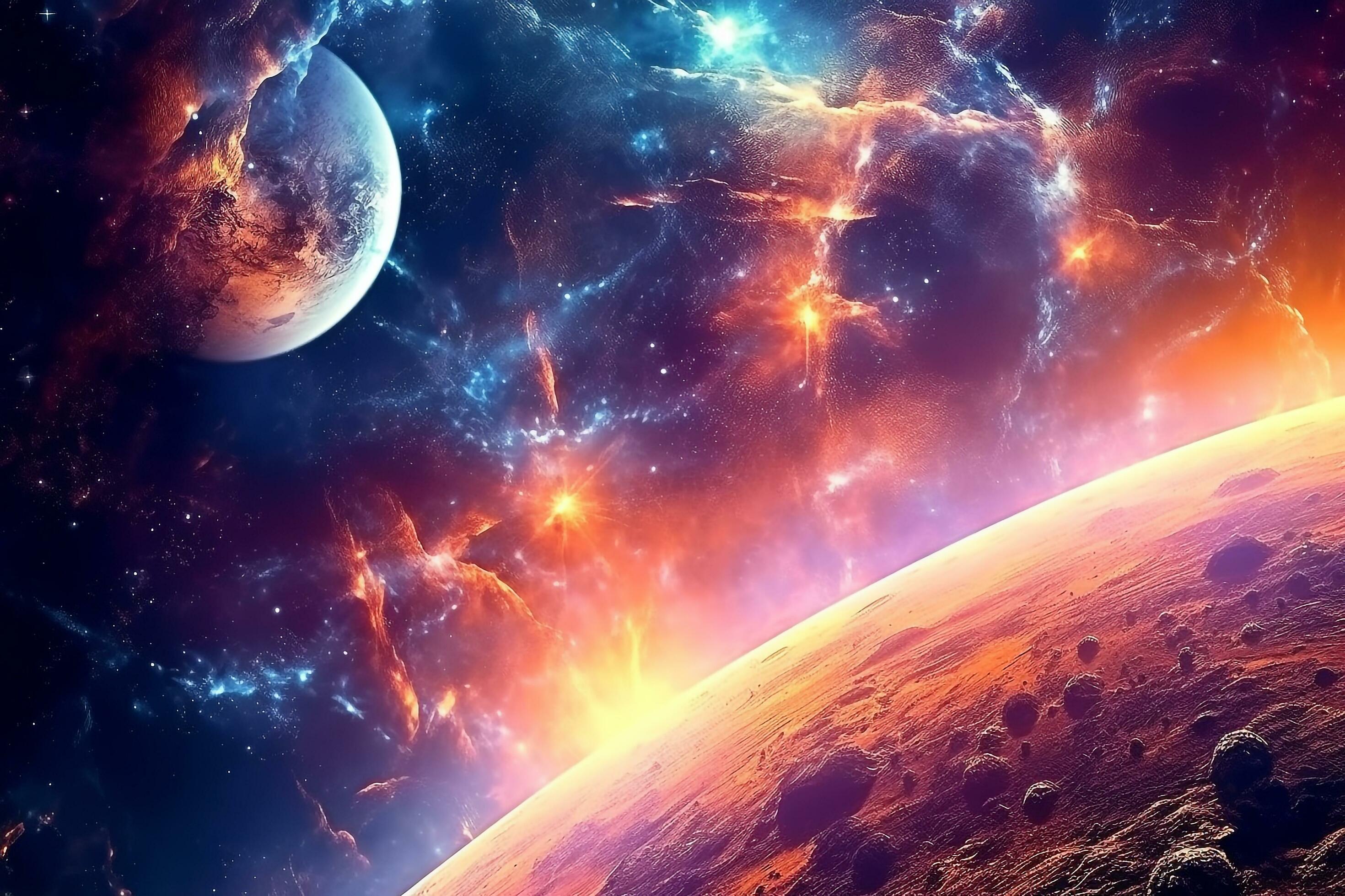 Abstract space art of nebulae.Generative Ai. 29553736 Stock Photo at