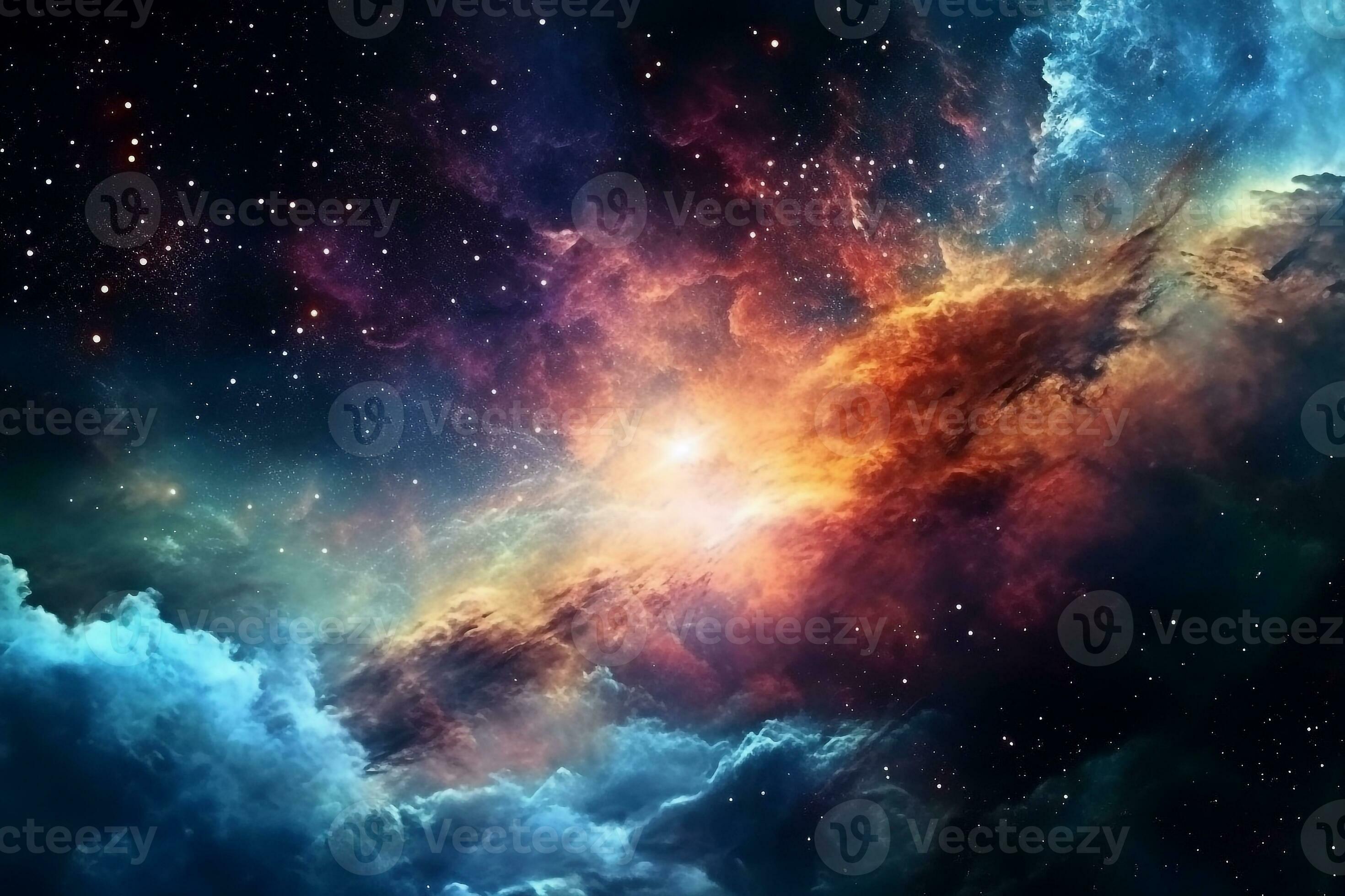 Abstract space art of nebulae.Generative Ai. 29553913 Stock Photo at