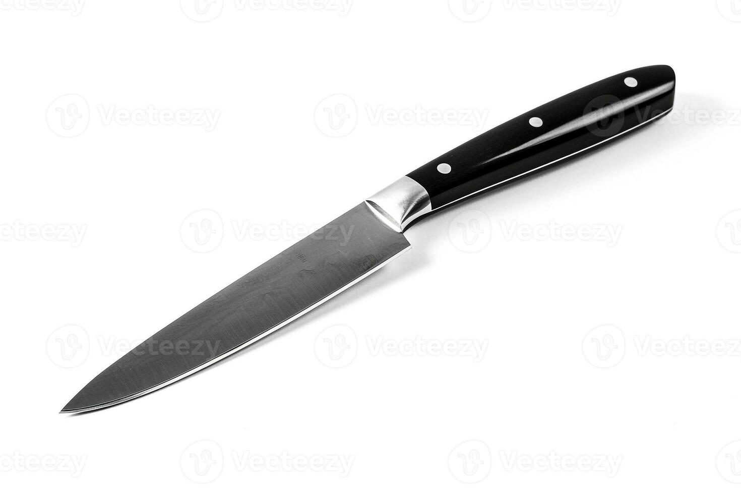 knife on white background.Generative Ai. photo