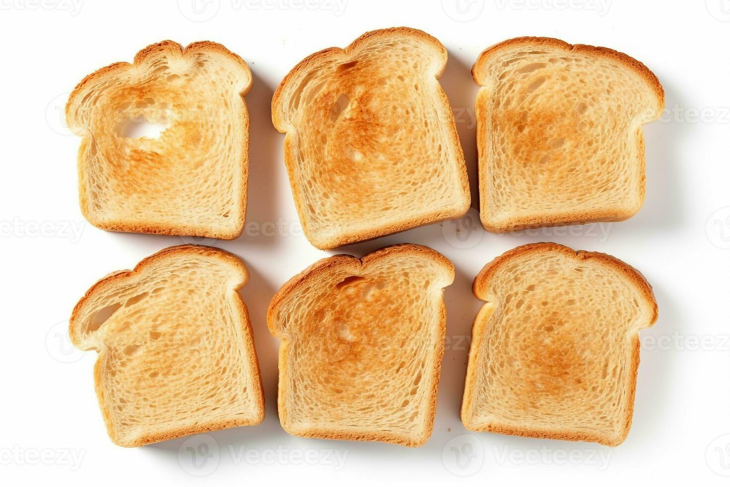 un pan aislado en blanco fondo.generativo ai. foto