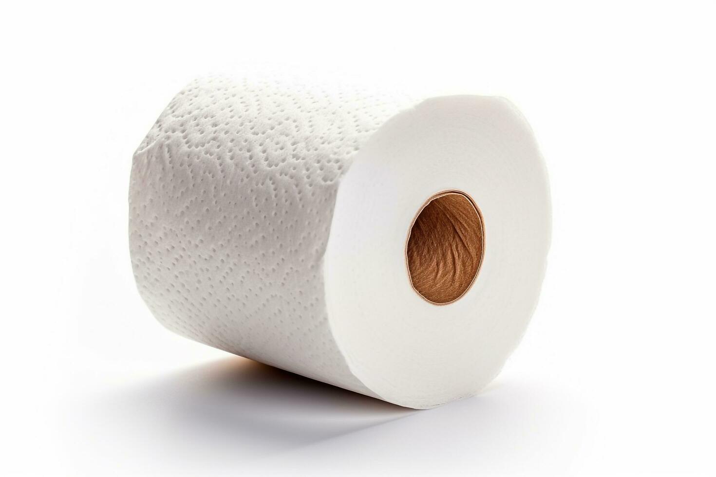 Roll paper isolated on white background.Generative Ai. photo