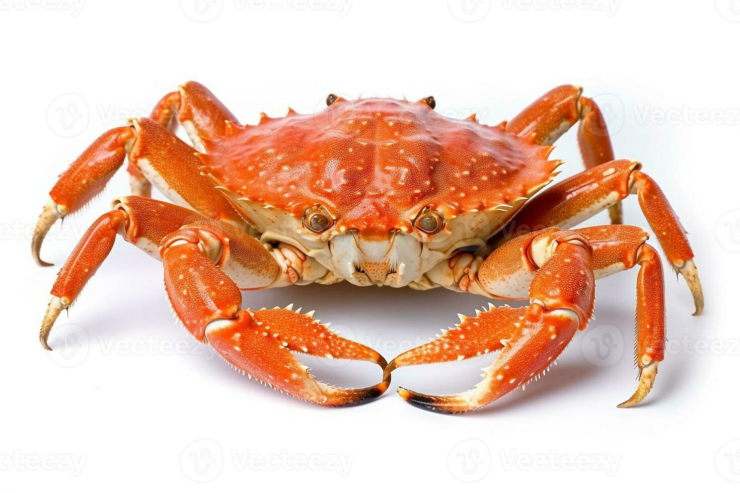 Crab isolated on white background.Generative Ai. photo