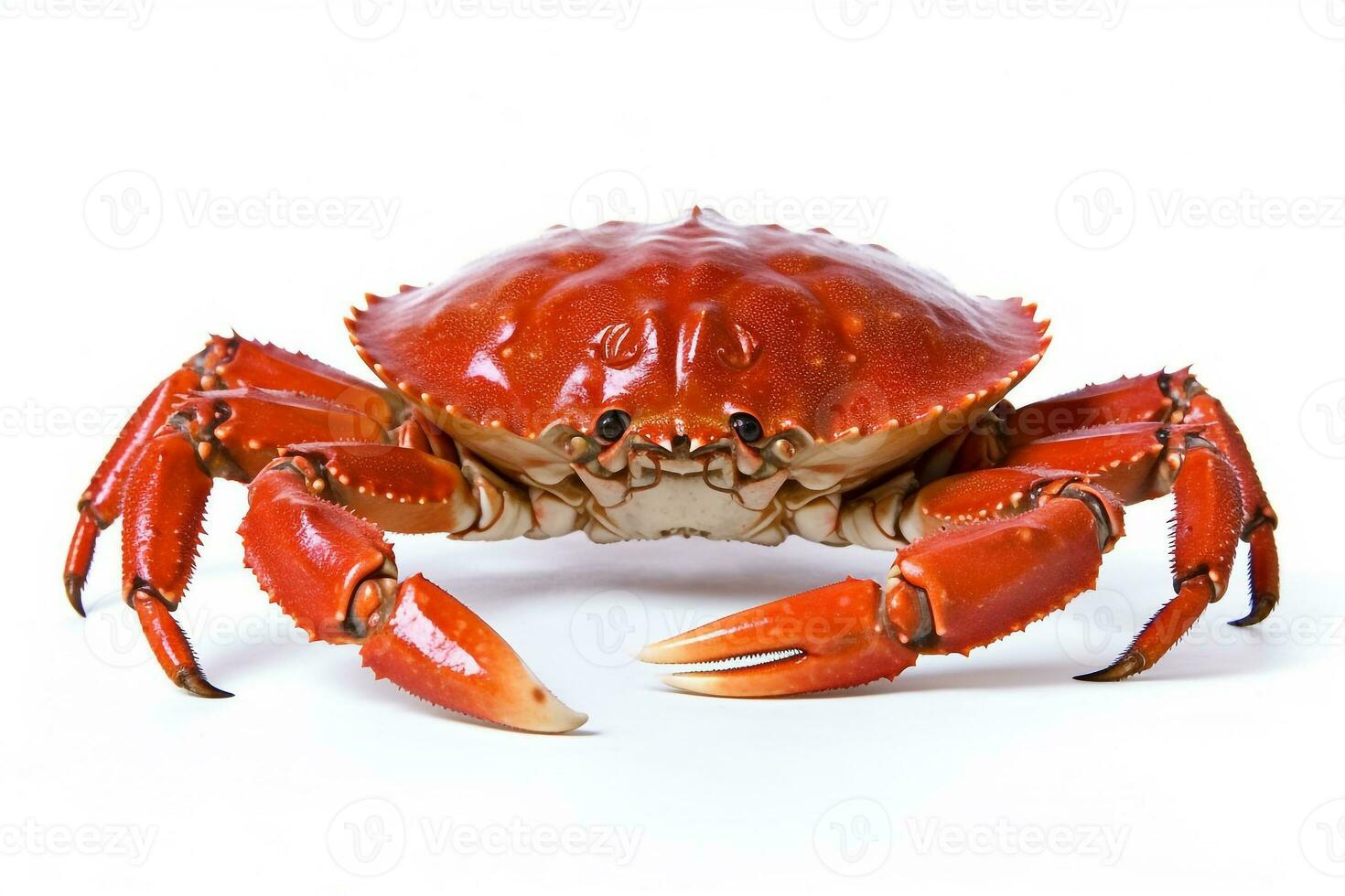 Crab isolated on white background.Generative Ai. photo