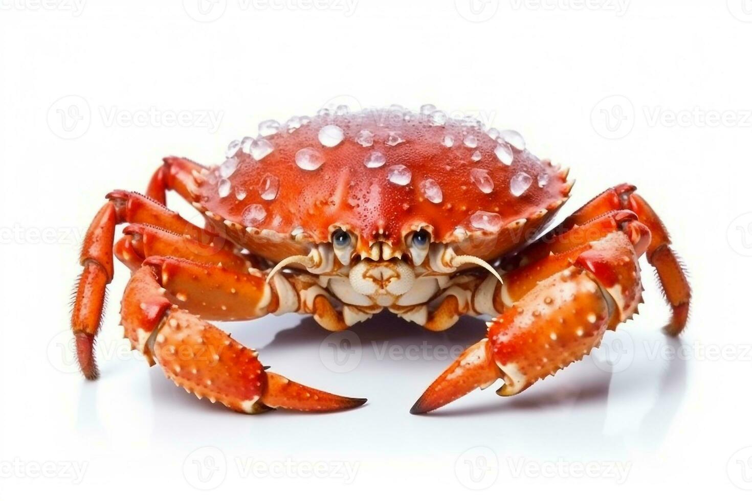 Crab isolated on white background.Generative Ai. photo