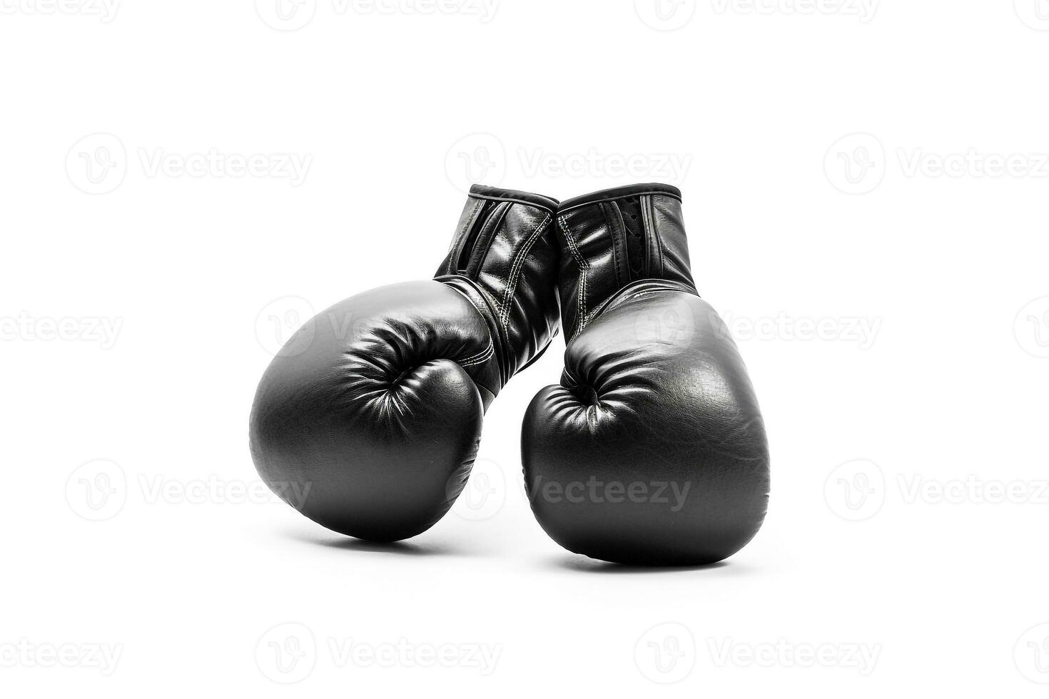 Boxing gloves with white background.Generative Ai. photo