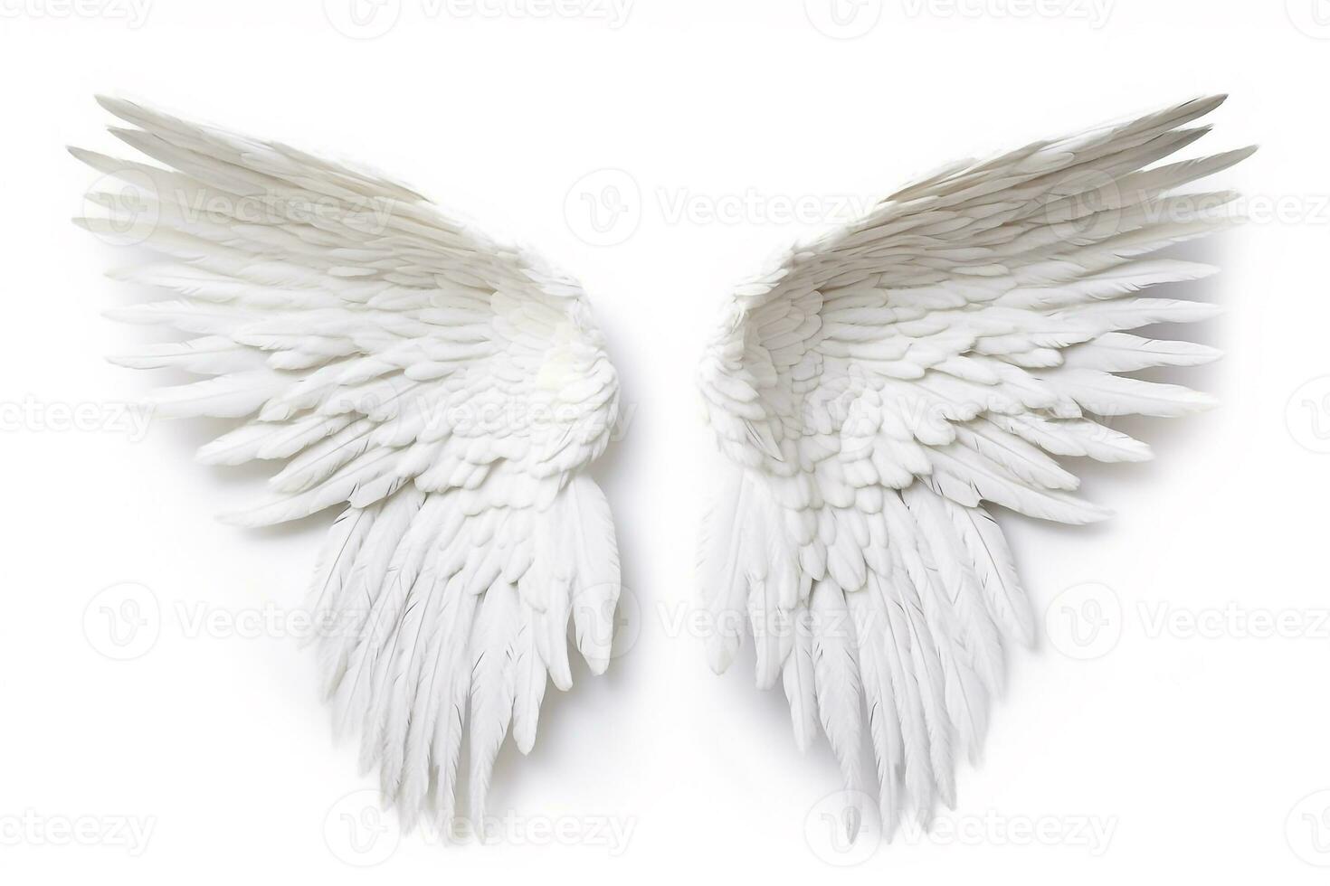 Wings isolated on white background.Generative Ai. photo