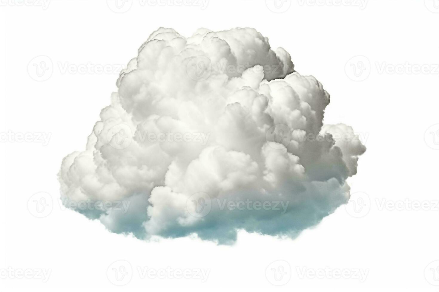 Cloud isolated on white background.Generative Ai. photo