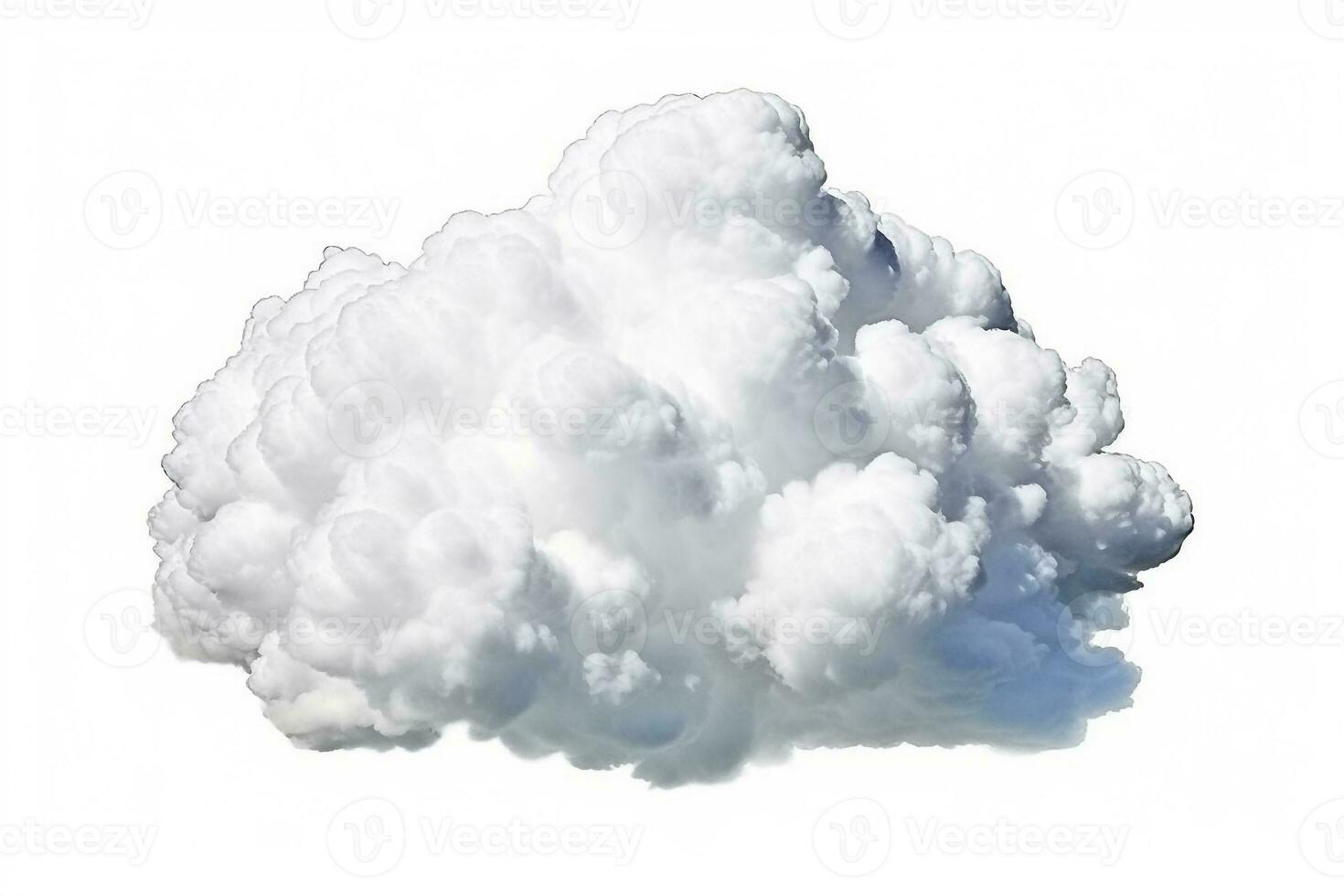 Cloud isolated on white background.Generative Ai. photo