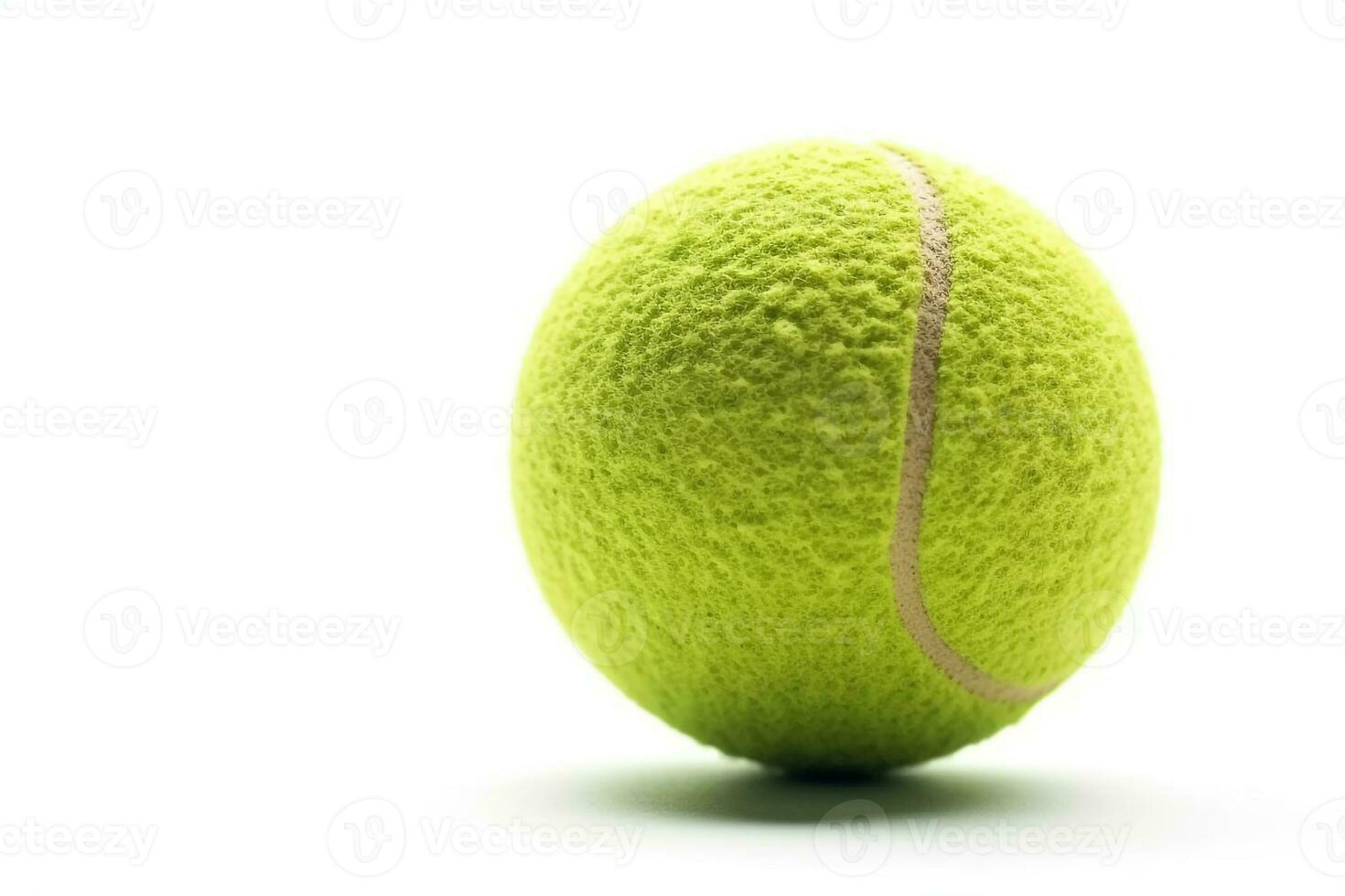 Tennis ball isolated on white background.Generative Ai. photo