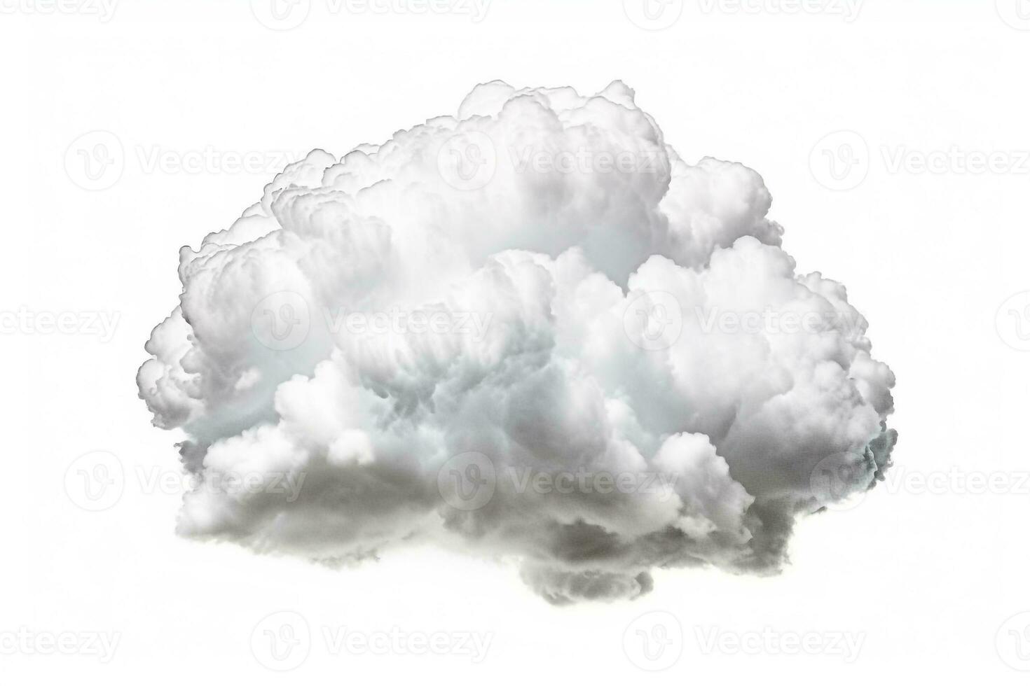 Cloud isolated on white background.Generative Ai. photo