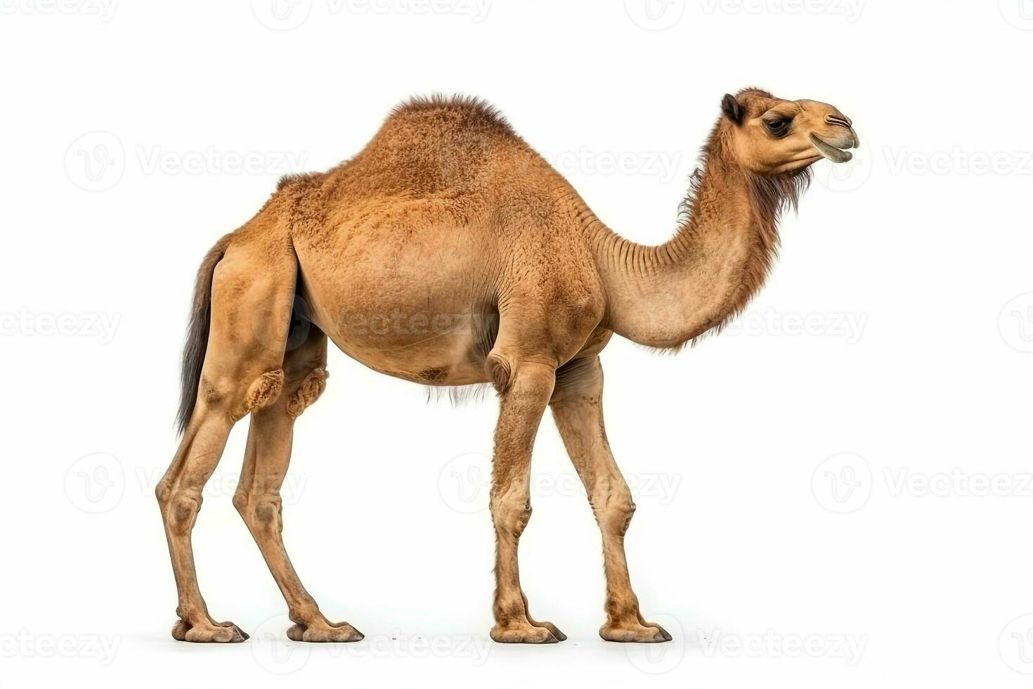 camello aislar en blanco antecedentes .generativo ai. foto