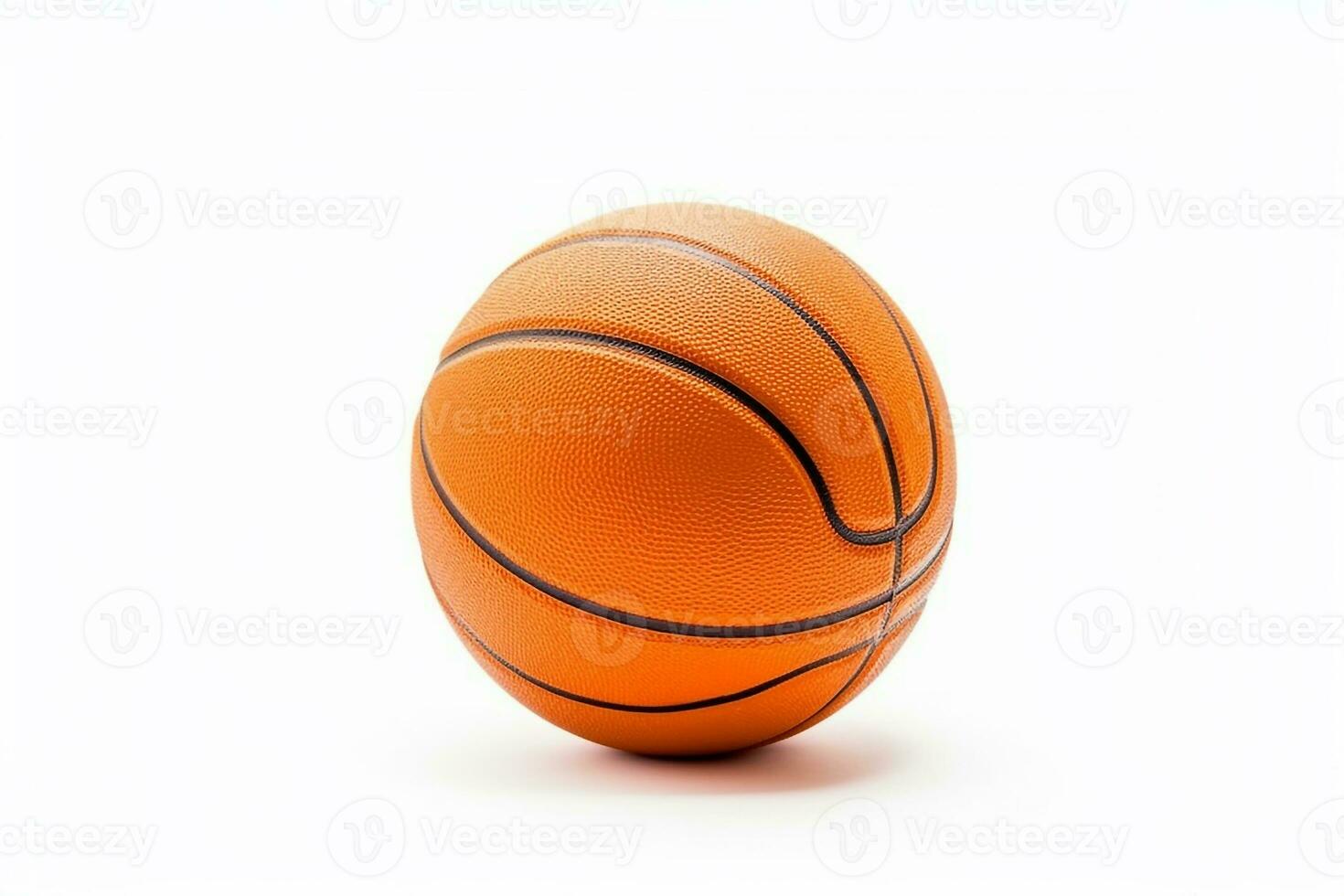 Basketball isolate on white background .Generative Ai. photo