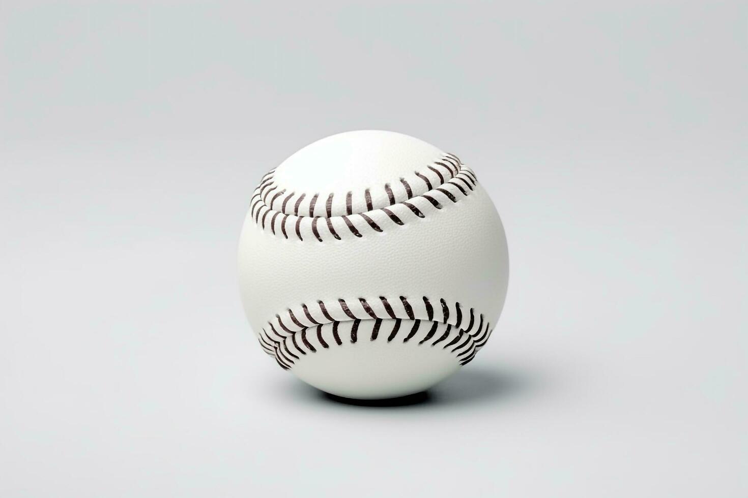 Baseball isolate on white background.Generative Ai. photo