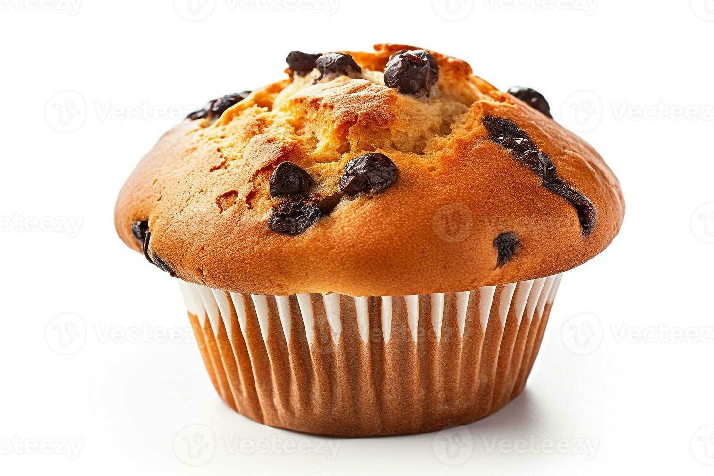 Muffin isolated on a white background photo