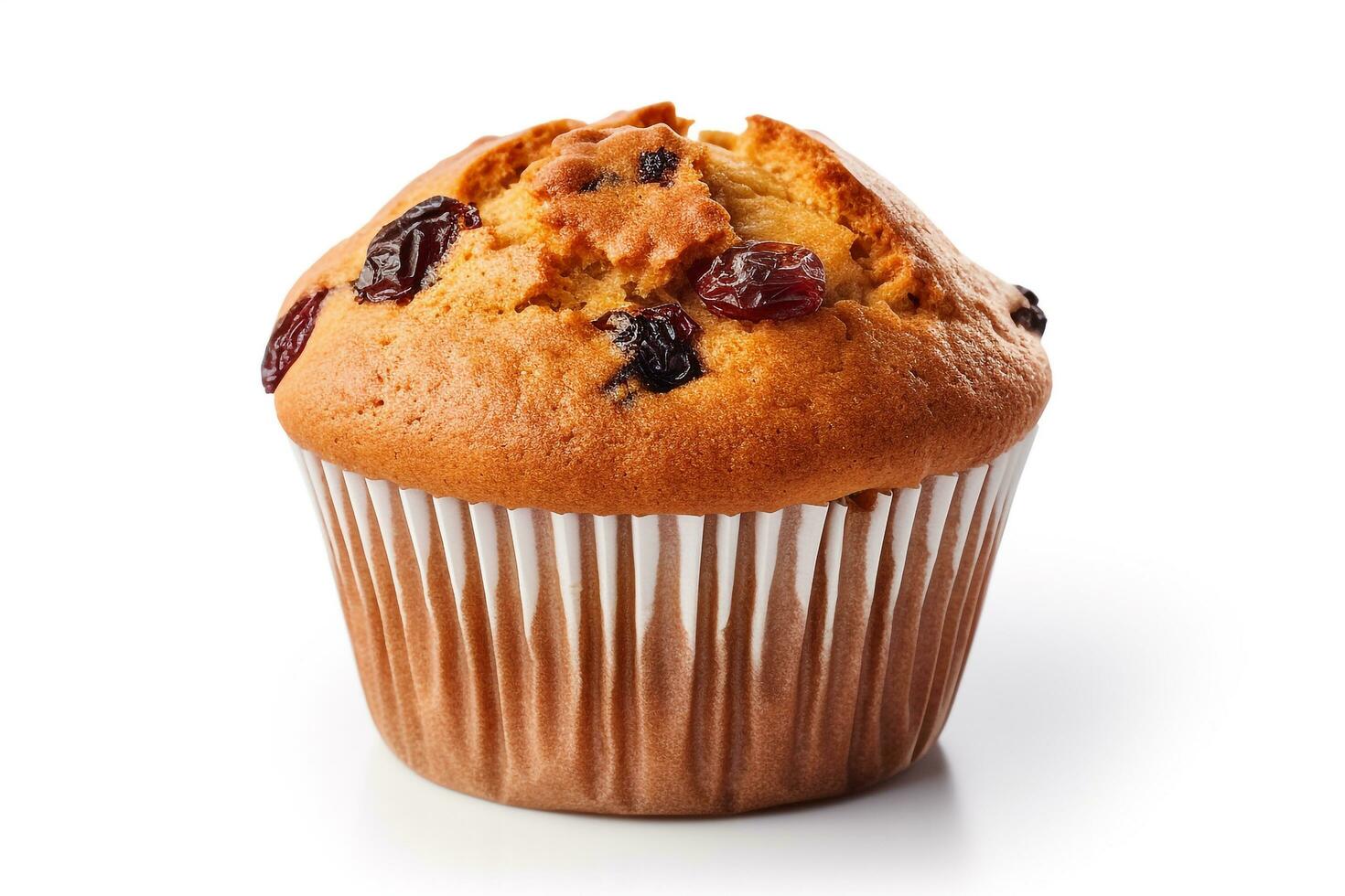 Muffin isolated on a white background photo