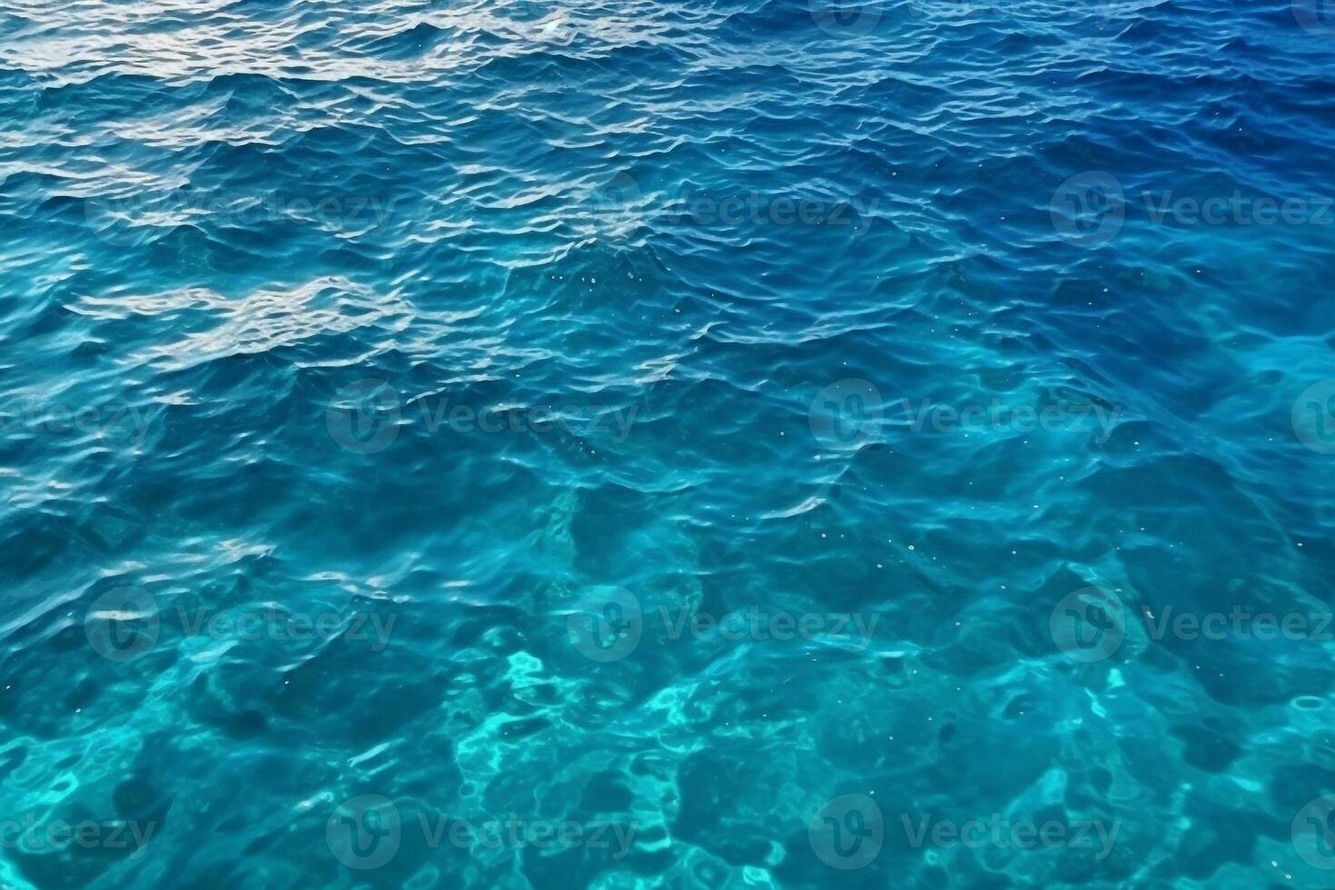 Blue sea wave texture photo