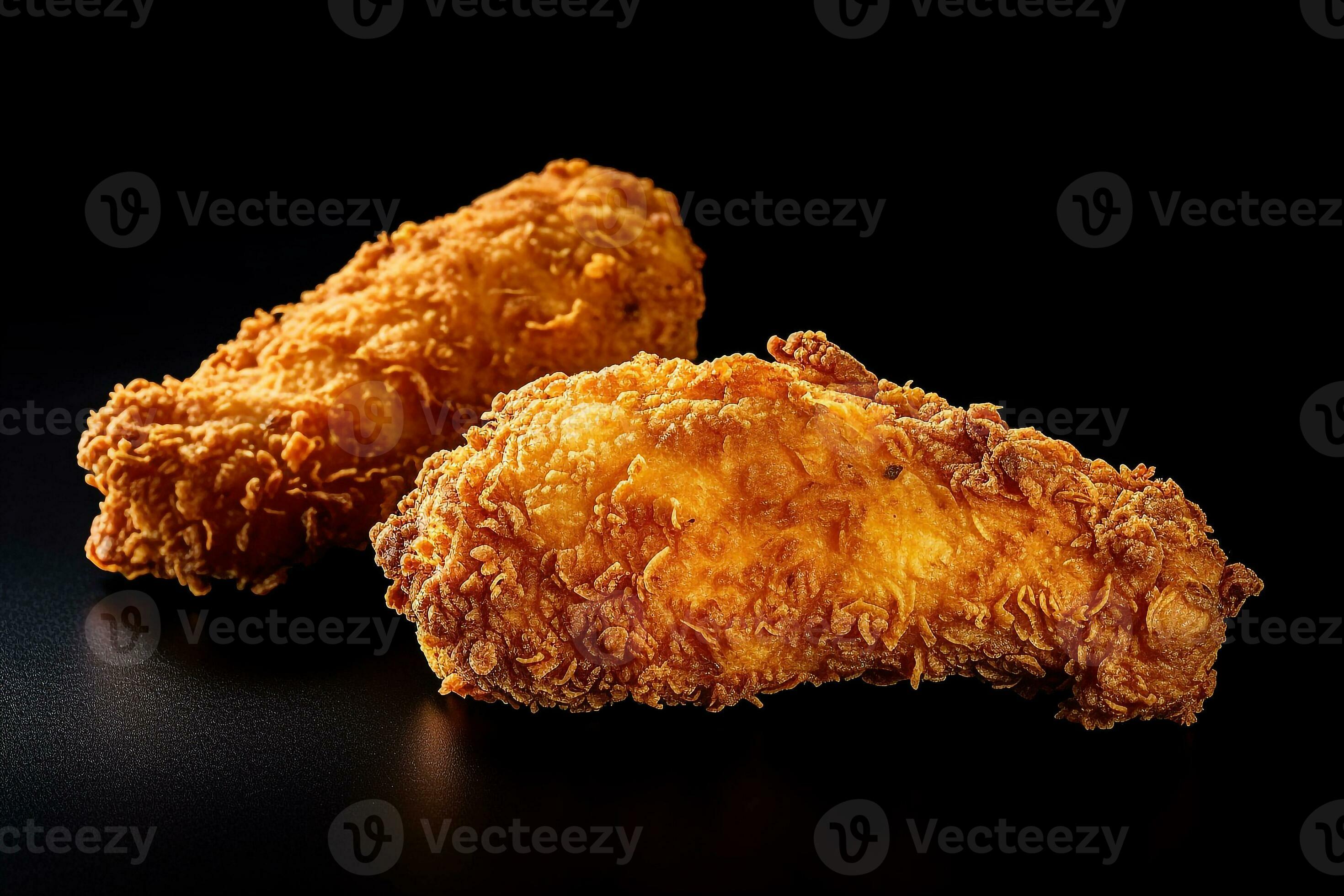Fried chicken on black background 29558257 Stock Photo at Vecteezy