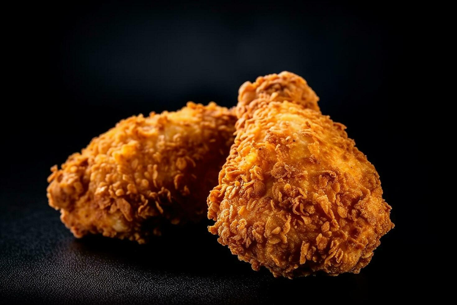 Fried chicken on black background 29558531 Stock Photo at Vecteezy