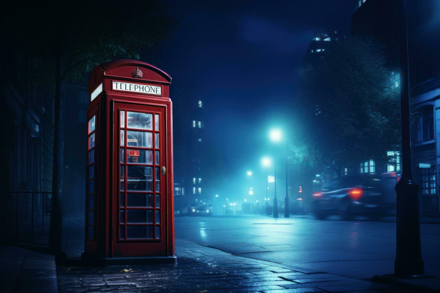 A  red telephone booth photo