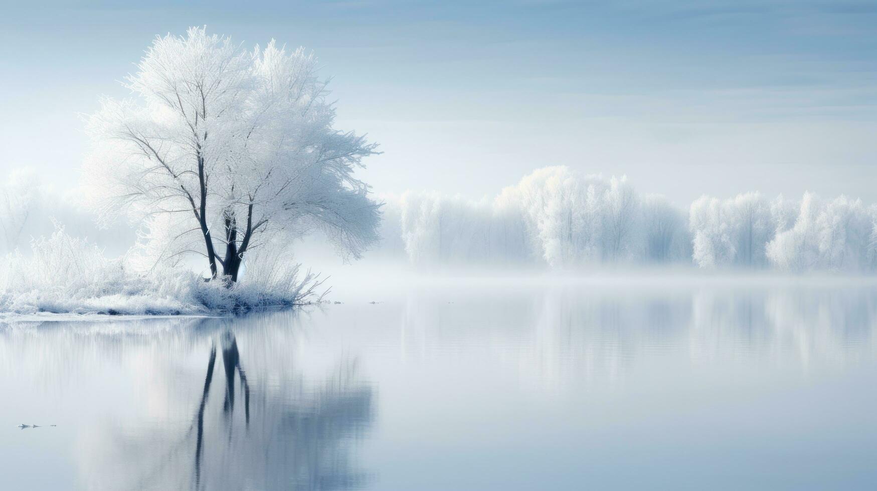 Winter natural background photo